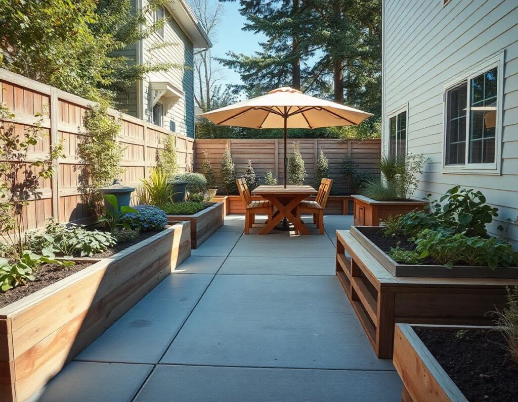 Concrete-Patio-with-Raised-Garden-Beds-backyard-outdoor-design-idea-9