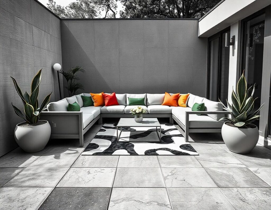 Contemporary-Patio-with-Geometric-Patterns-backyard-concrete-patio-design-idea-6