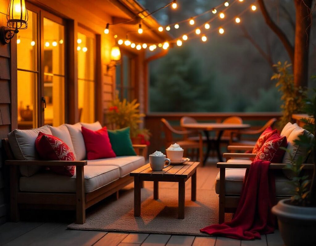 Cozy-Christmas-Patio-with-String-Lights-and-Blankets-decoration-idea-7