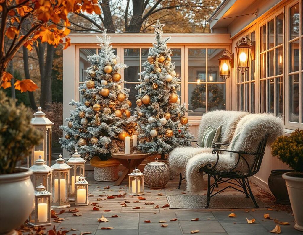 Elegant-Gold-and-White-Christmas-Patio-decoration-idea-9