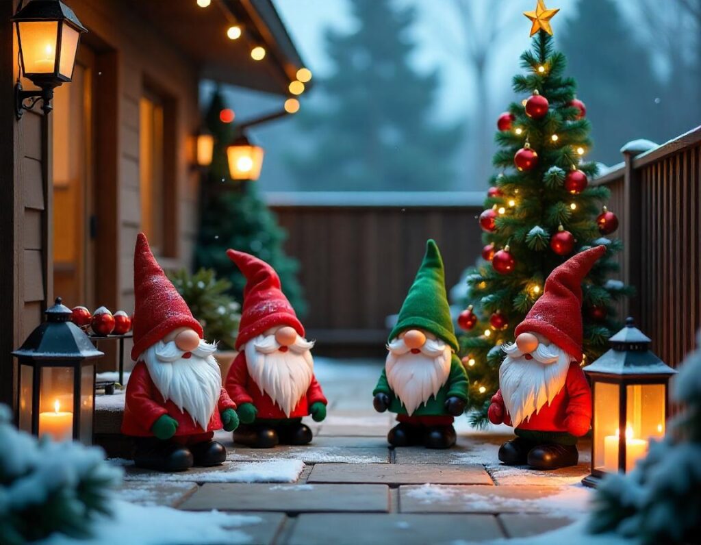 Gnome-Themed-Christmas-Patio-decoration-idea-20