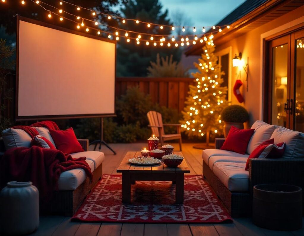 Patio-with-Christmas-Movie-Night-Setup-decoration-idea-14