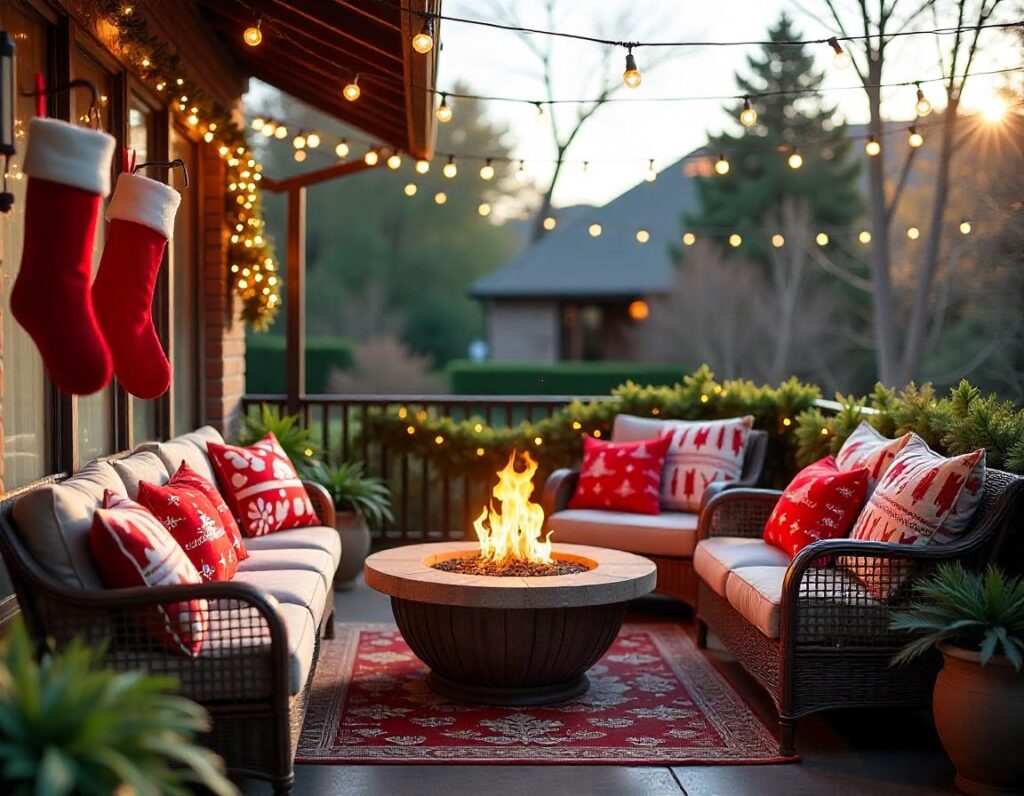 Patio-with-Festive-Fire-Pit-and-Stockings-Christmas-decoration-idea-10