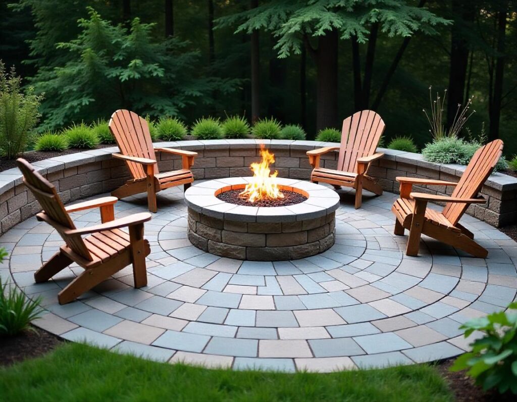 Classic-Circular-Stone-Patio-with-Central-Fire-Pit-design-idea-1