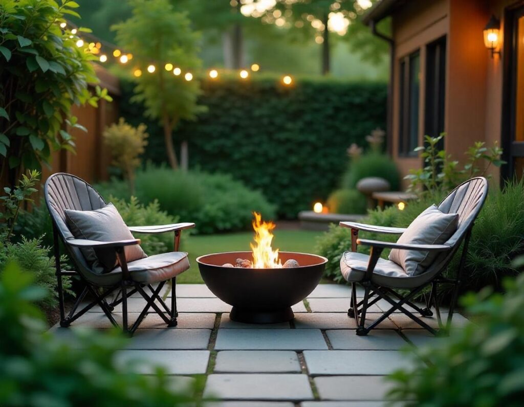 Compact-Stone-Patio-with-Portable-Fire-Pit-design-idea-8