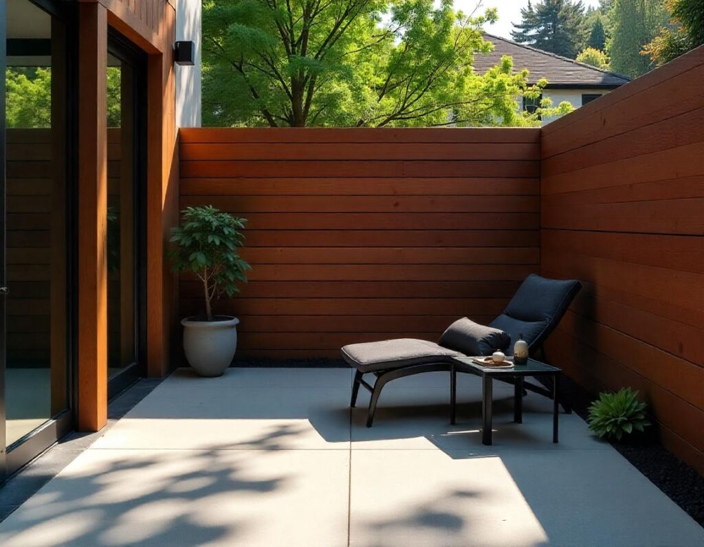 Contemporary-Concrete-Patio-with-Privacy-Panels-design-idea-18