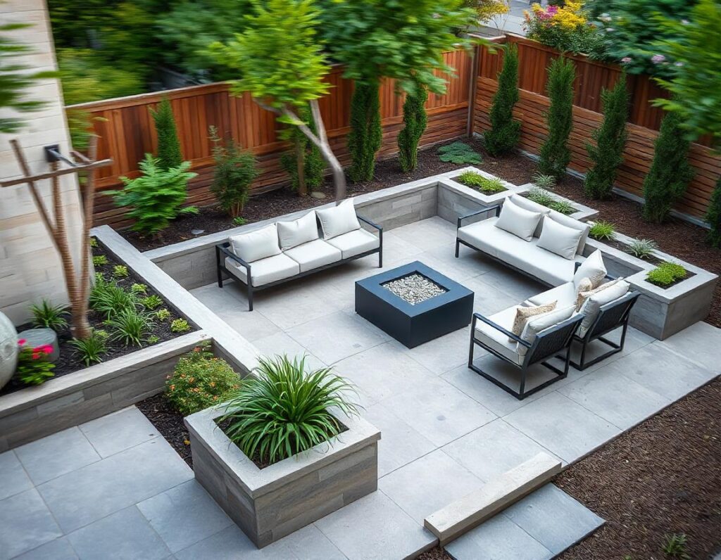 Contemporary-Raised-Patio-with-Planters-design-idea-12