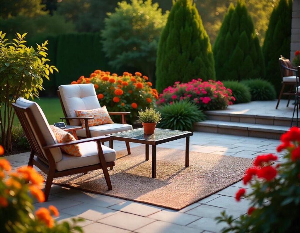 Flagstone-Patio-with-Outdoor-Rug-design-idea-8