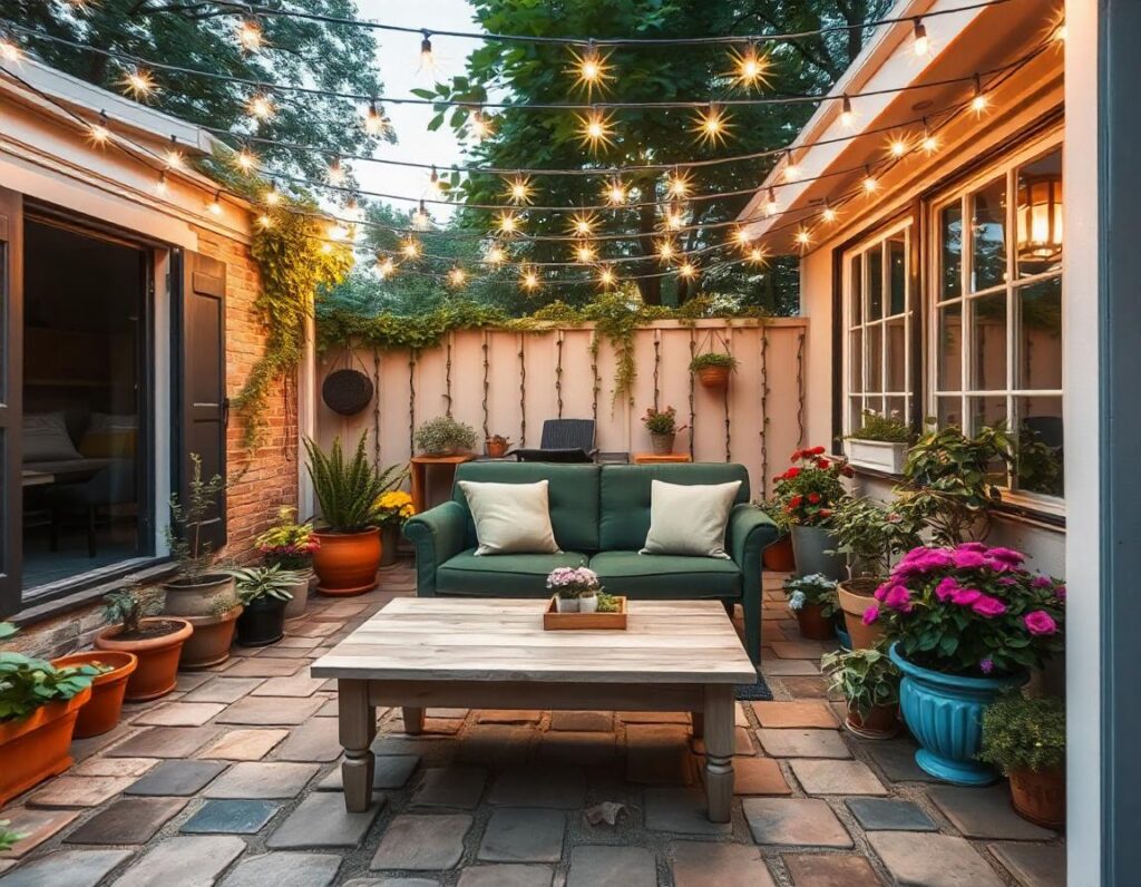 Flagstone-Patio-with-String-Lights-design-idea-12