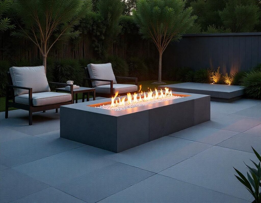 Minimalist-Stone-Patio-with-Gas-Fire-Pit-design-idea-14