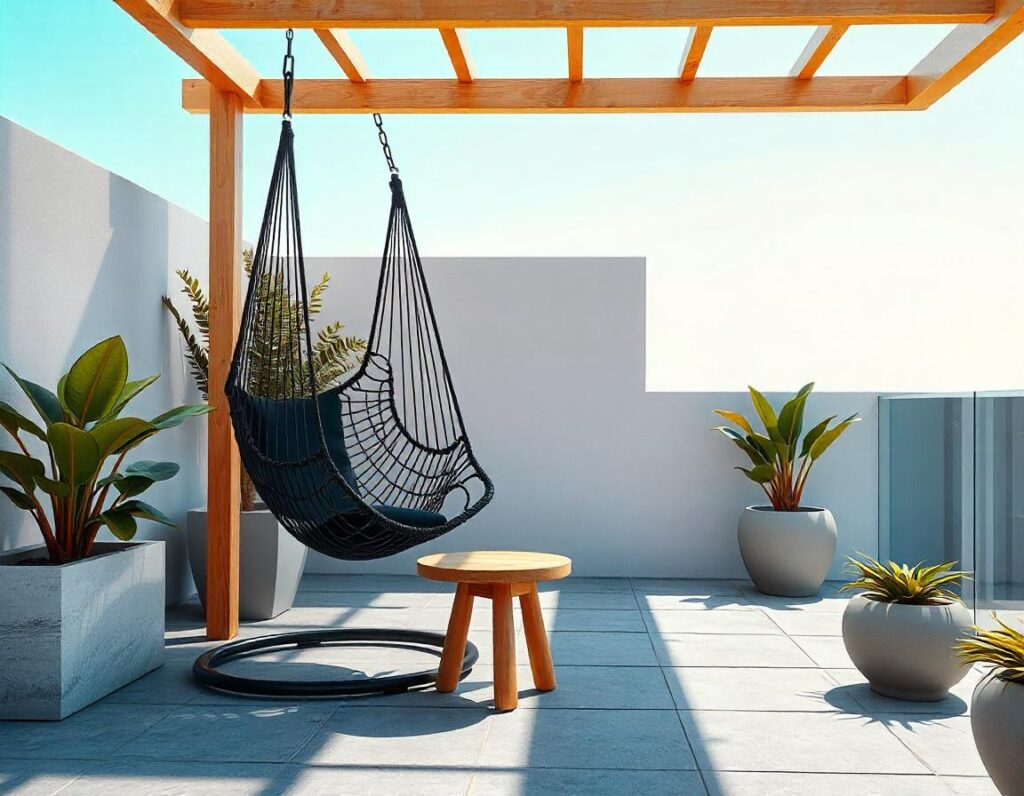 Modern-Patio-with-Hammock-Chair-design-idea-8