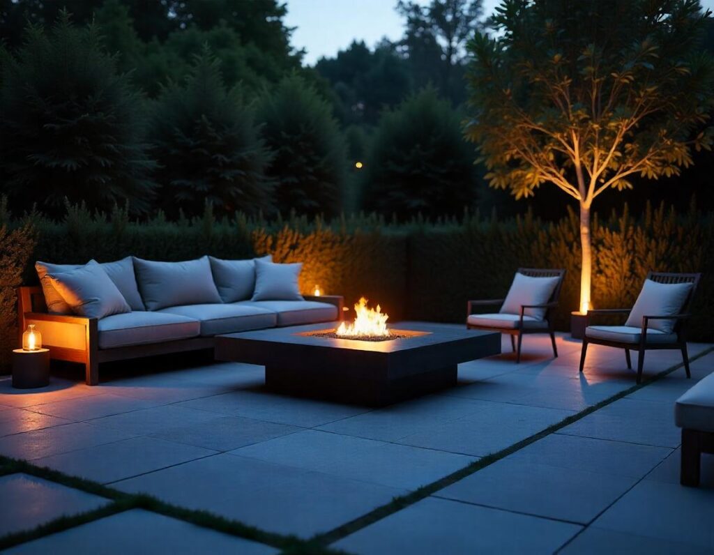 Modern-Stone-Patio-with-Square-Fire-Pit-design-idea-6