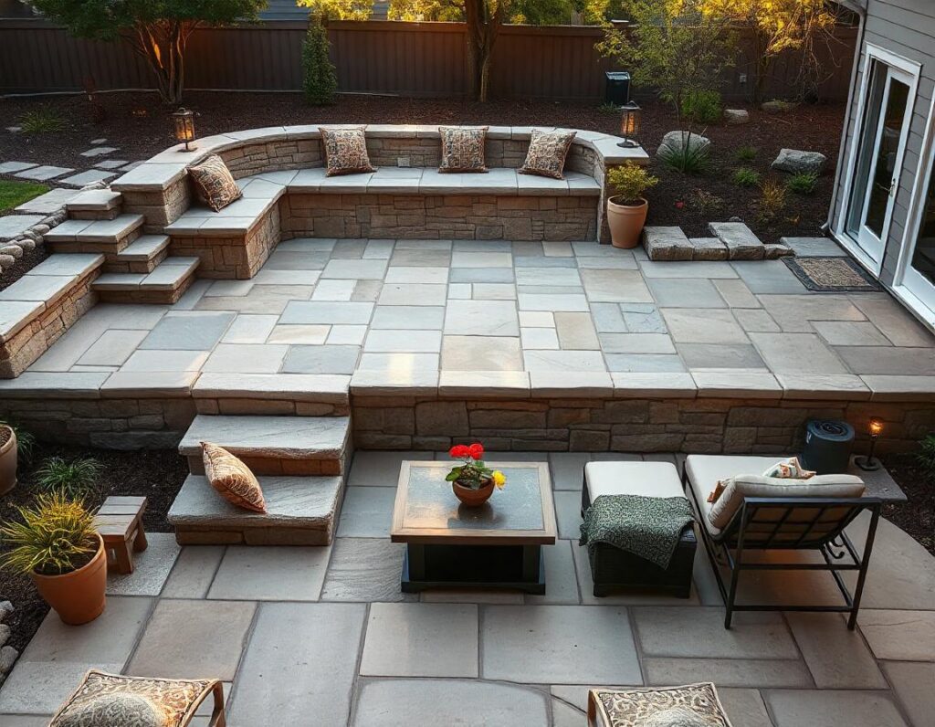 Multi-Level-Stone-Patio-with-Outdoor-Lounge-design-idea-3