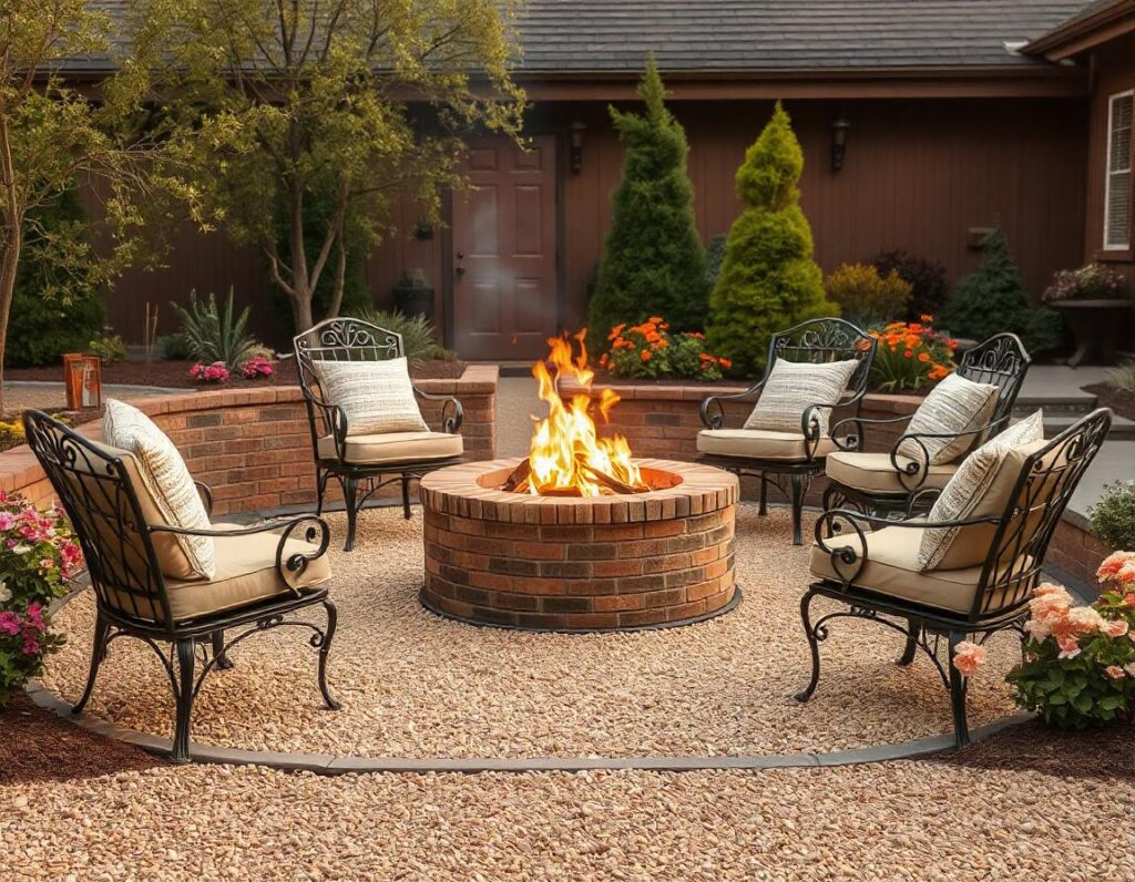 Patio-with-Brick-Fire-Pit-and-Gravel-Base-design-idea-12