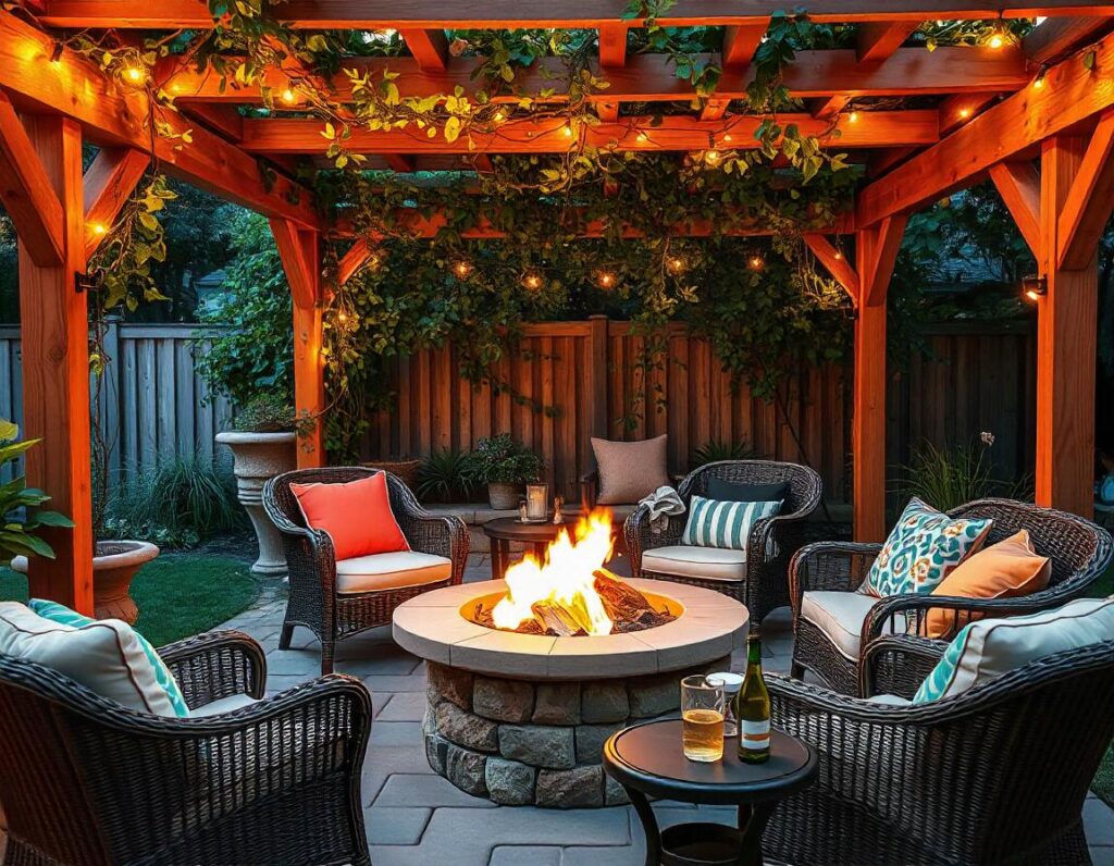 Patio-with-Fire-Pit-and-Pergola-Shade-design-idea-13