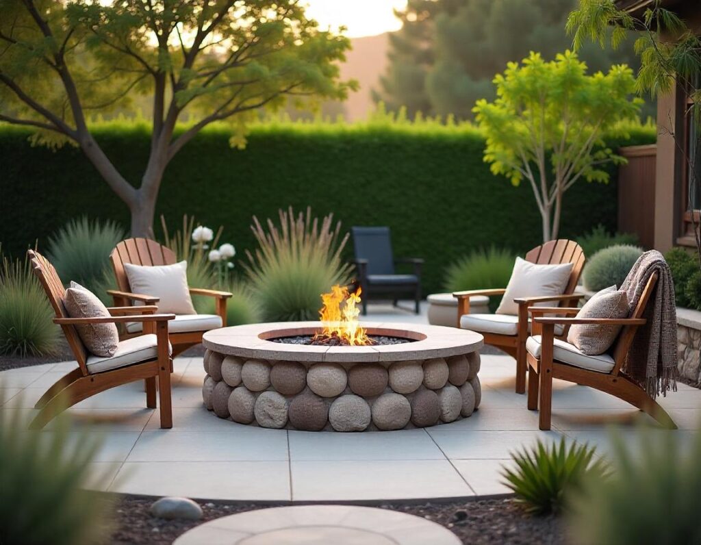 Patio-with-Fire-Pit-and-Rock-Garden-design-idea-20