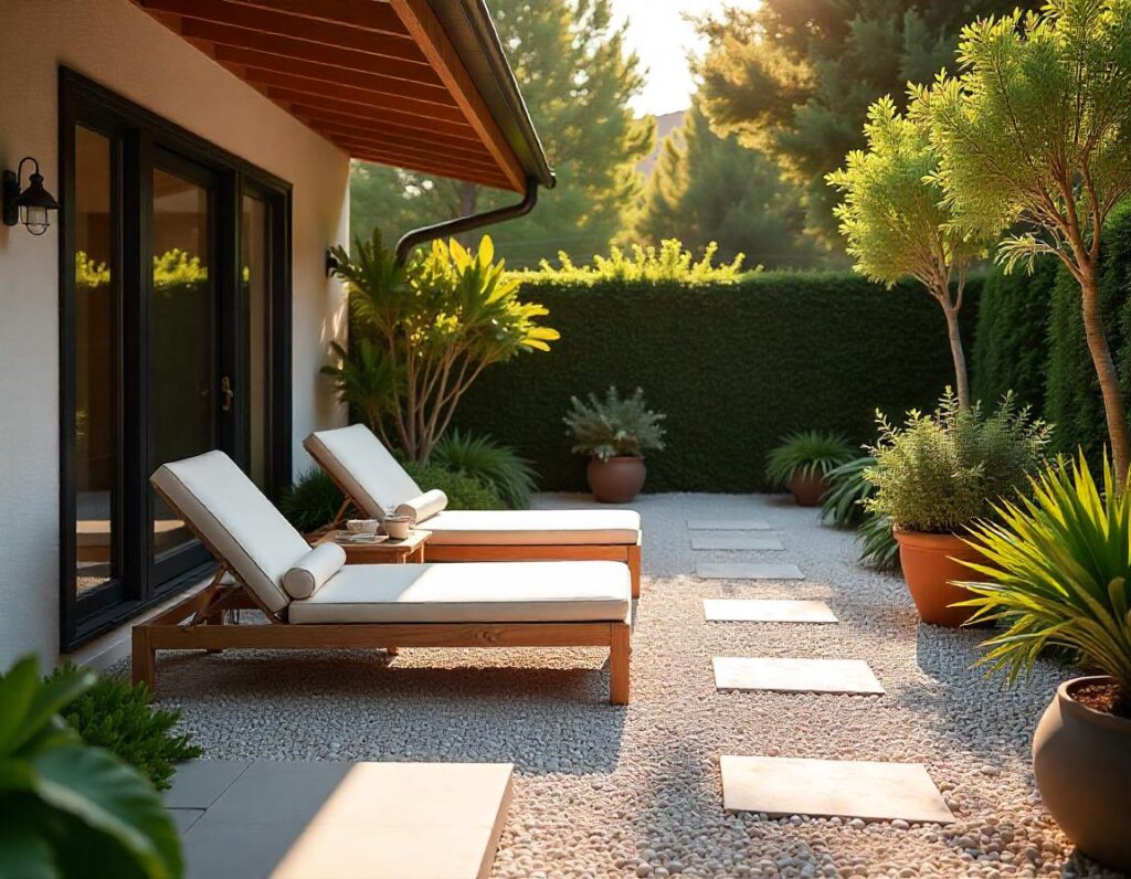 Pebble-Stone-Patio-with-Lounge-Chairs-design-idea-15