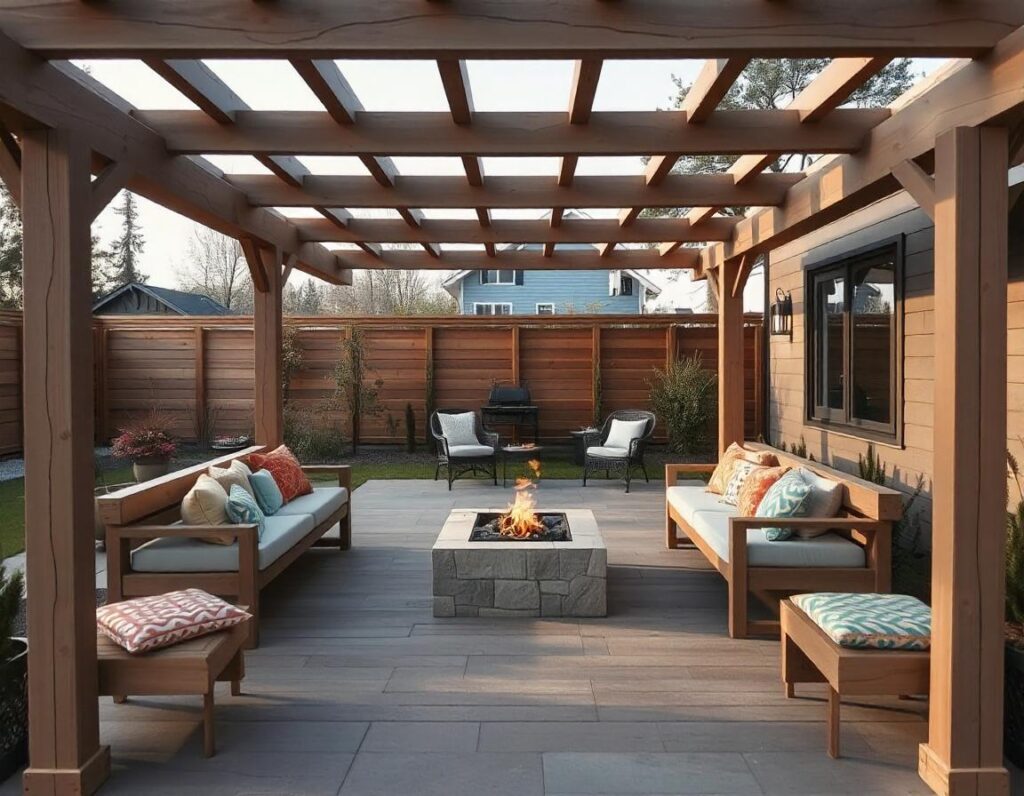 Pergola-with-Built-In Seating-design-idea-17