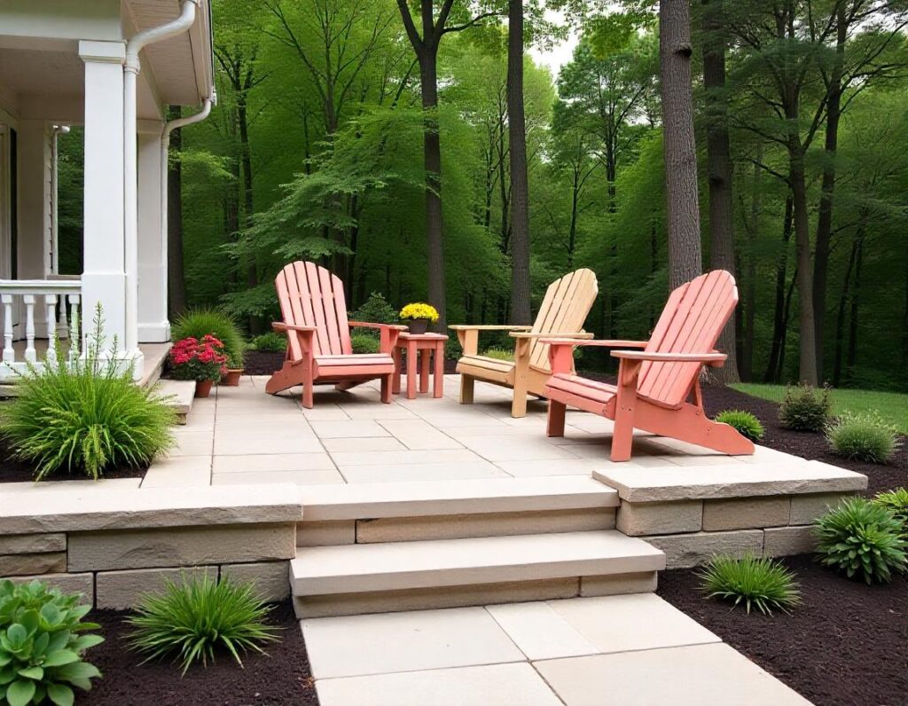 Raised-Patio-with-DIY-Stone-Steps-design-idea-9