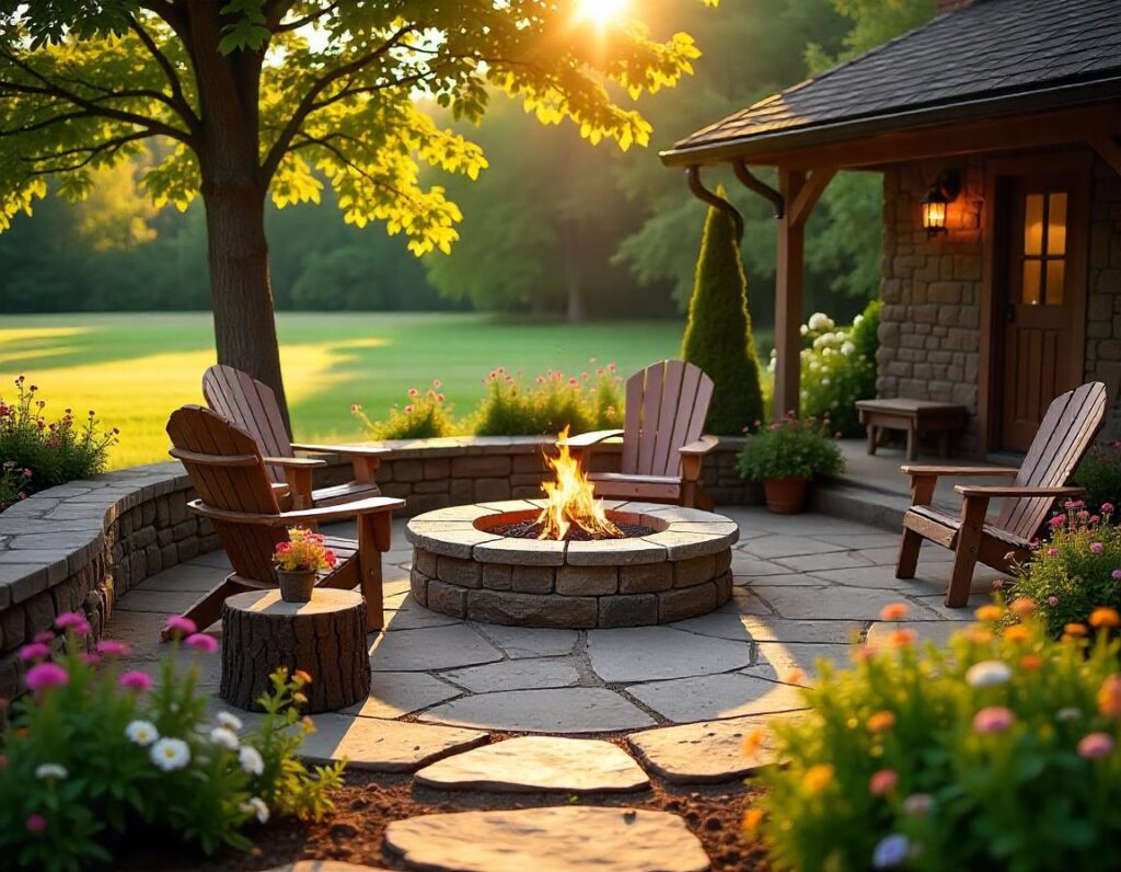 Rustic-Patio-with-Wildflower-Landscaping-design-idea-6