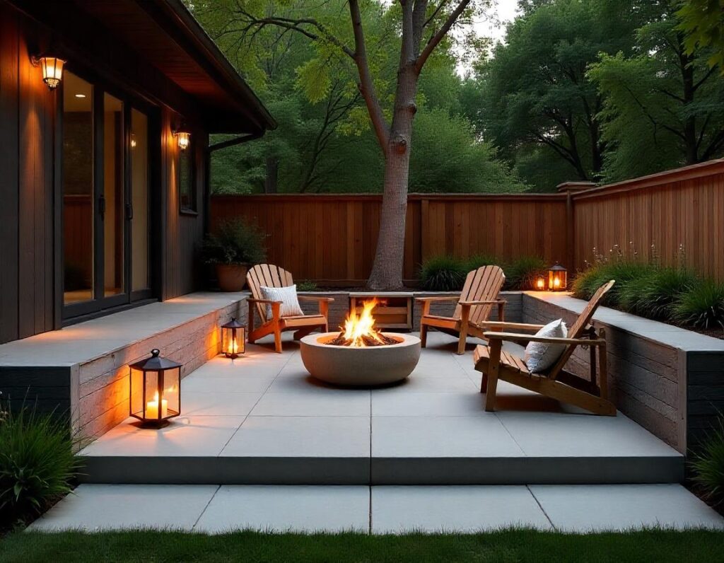 Rustic-Raised-Patio-with-Firewood-Storage-design-idea-15