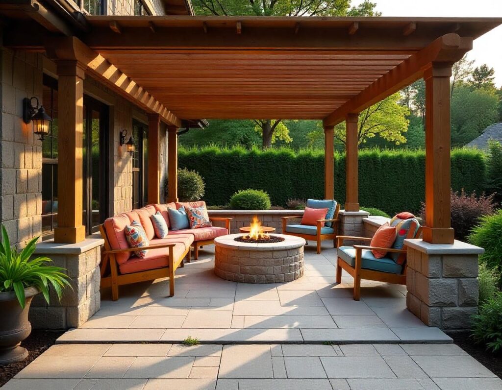 Rustic-Raised-Patio-with-Wooden-Accents-design-idea-2