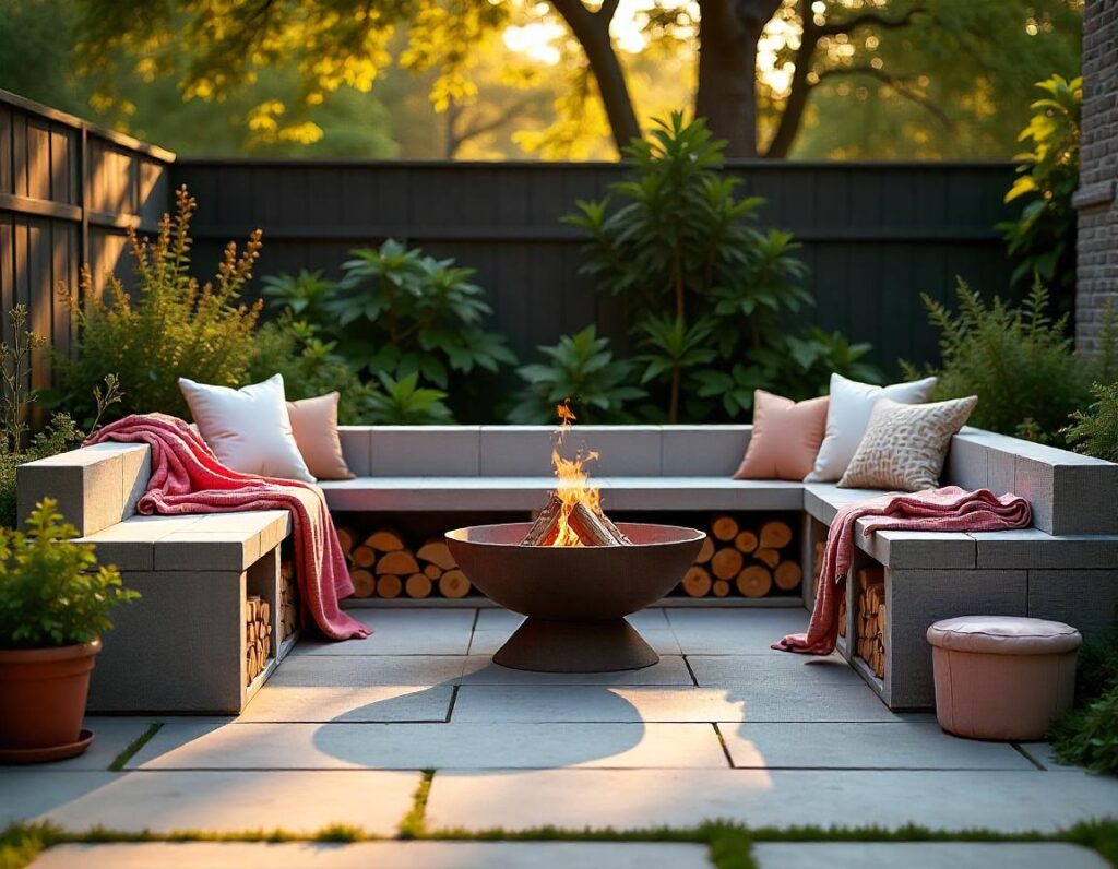 Stone-Patio-with-Firewood-Bench-design-idea-14